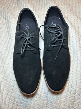 Men's J75 Black Suede Lace-Up Dress Shoes
